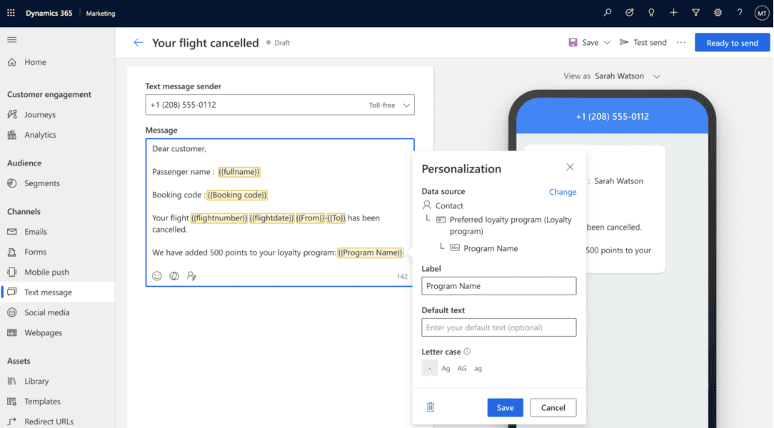 CRM Personalized customer journey