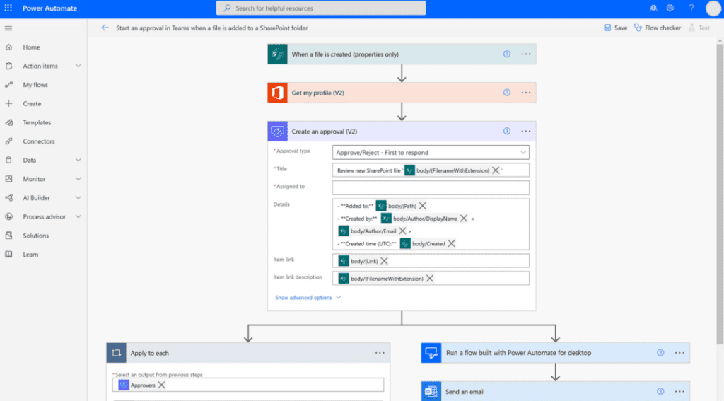 Power Automate Work Flow